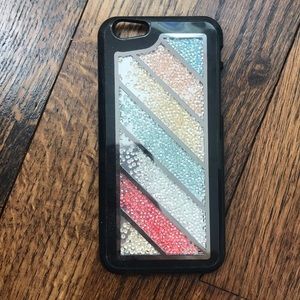 Phone case with beads